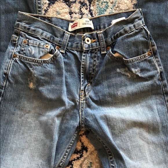 Levi’s distressed size 16 slim jeans - Picture 3 of 3